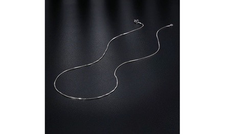 Sterling Silver Box Chain Necklace 