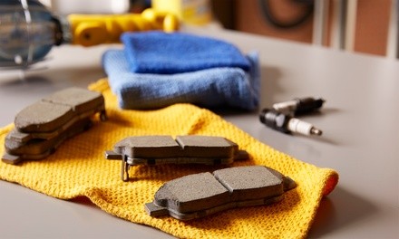 Organic Brake Pad Replacement for Front or Rear Axles at Midas (40% Off)  