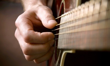 Four Half-Hour Private Guitar, Bass, Piano, Banjo, Ukulele, or Songwriting Lessons at Hermes Studio ($100 Value)