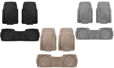 Heavy Duty Trimmable Floor Mat Set (3-Piece)