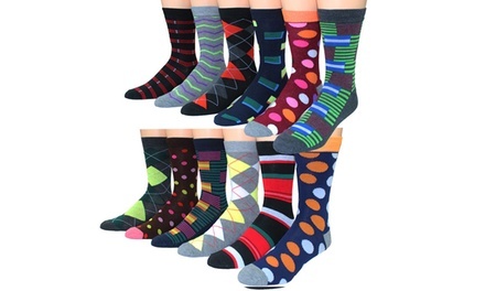 Premium Collections Men's Dress Socks (12-Pack)