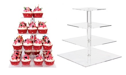 Acrylic Stacked Party Cupcake Stand. Multiple Options Available.