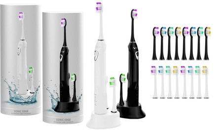 Sonic Electric Toothbrush with SuperCharged Battery and 8 Heads