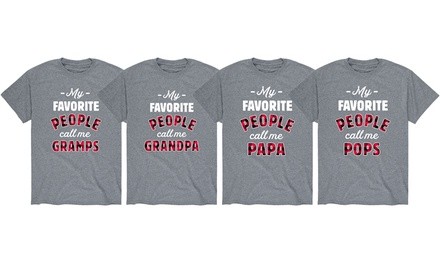 Instant Message: Buffalo Plaid Favorite Grandpa Men's Tee (S-3XL)