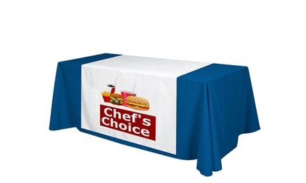 One Standard-Sized 2'x5.67' or 3'x5.67' Custom Table Runner from BannerBuzz (Up to 50% Off)