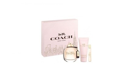 Coach New York Eau de Parfum, Lotion, and Rollerball Set for Women