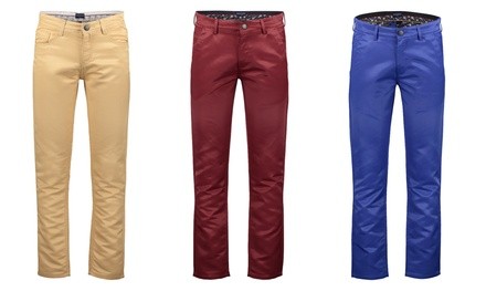 Rosso Milano Men's Slim-Fit Chino Pants (30-40)