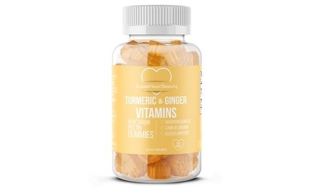 SweetHeartBeauty Turmeric and Ginger Vitamin Gummies Dietary Supplement (1- or 2-Pack)