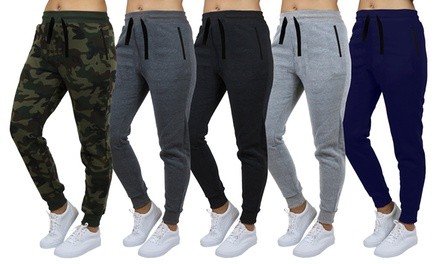 (3-Pack) Women's Loose-Fitting French Terryn Jogger Pants