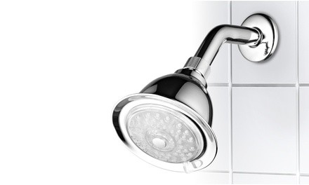 7 Color 4-Setting LED Shower-Head with Pressure Boost Technology