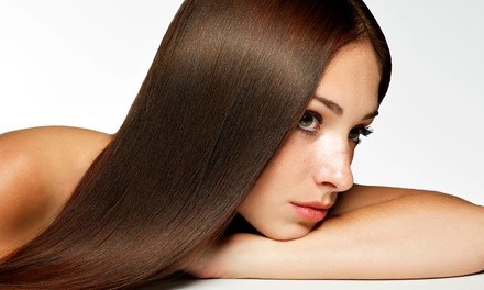 Brazilian 24 Karat Keratin Treatment with Optional Haircut at Hair Bar NYC (Up to 56% Off). Four Locations.