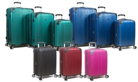 Dejuno Kingsley Hardside Expandable Spinner Luggage Set (3-Piece)