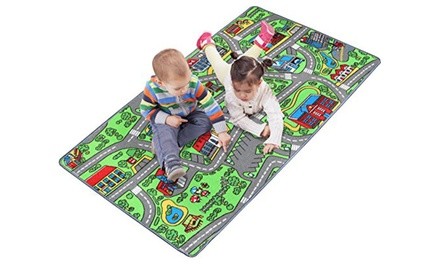 Click N' Play Large City Life Kids Play Mat Rug