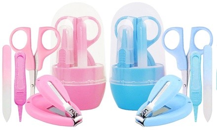 Baby Manicure, Pedicure, and Grooming Kit in Blue or Pink