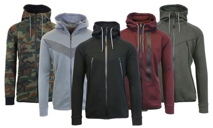 Men's Tech Zip Up Hooded Sweatshirt