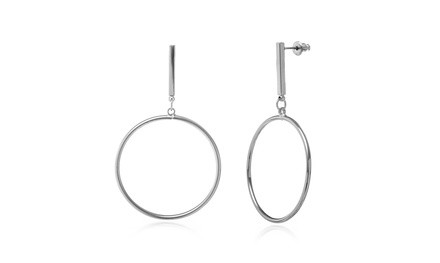 Nina & Grace Circle Drop Post Earring