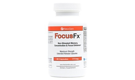FocusFx Non-Stimulant Memory, Focus and Concentration Enhancing Pills