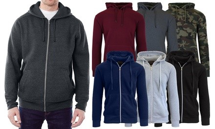 Galaxy by Harvic Men's Fleece-Lined Pullover or Hoodie (2-Pack; S-2XL)