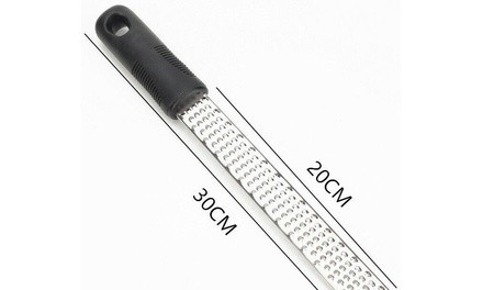 Stainless Steel Cheese Grater Zester Ginger Lemon Shredder Hand Held Flat Tool