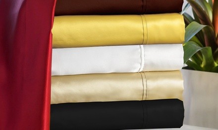 Luxury Home Silky-Soft Satin Sheet Set