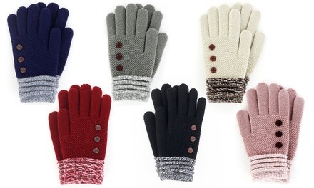 Britts Knit Women's Cuffed Soft Fleece Gloves