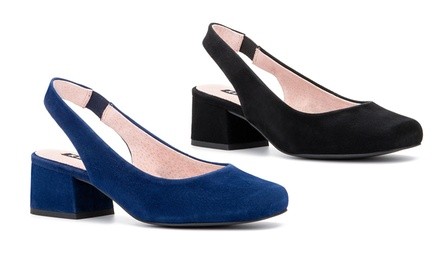 Rebel Wilson Crushed It Collection Women's Slingback Chunky Heels (Wide Width Available)