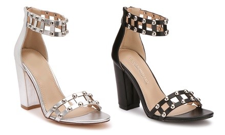 Olivia Miller Edgewood Women's Studded Chunky-Heel Sandals