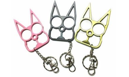 Outdoor safety Cat Self Defense Keychain