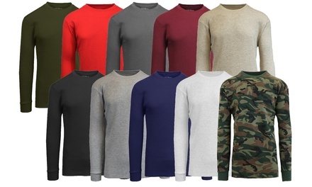 Men's Waffle-Knit Thermal Shirt (3-Pack)