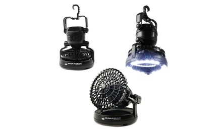 Wakeman Outdoors Portable 2-in-1 LED Camping Lantern with Ceiling Fan