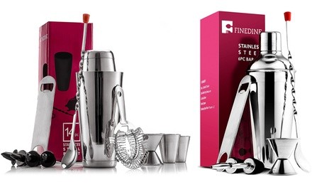 Stainless Steel Cocktail Shaker Set (6- or 14-Piece)