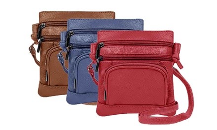 Super Soft Genuine Leather 2-In-1 Fanny Pack or Crossbody Bag