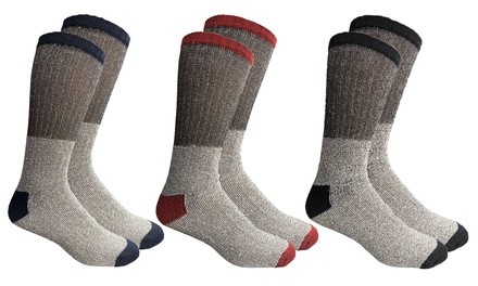 Men's and Women's Thermal Insulated Lounge Socks (3-Pack)