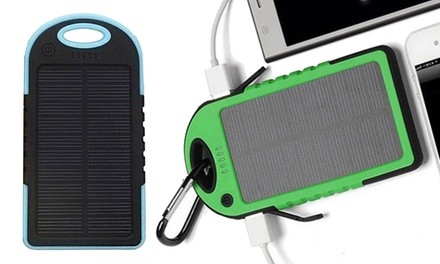 5,000mAh Water-Resistant Solar Smartphone Charger