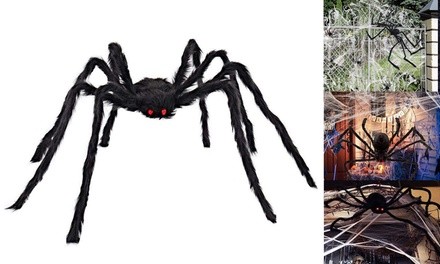 5ft Spider Halloween Realistic Hairy Outdoor Indoor Decoration Terror 