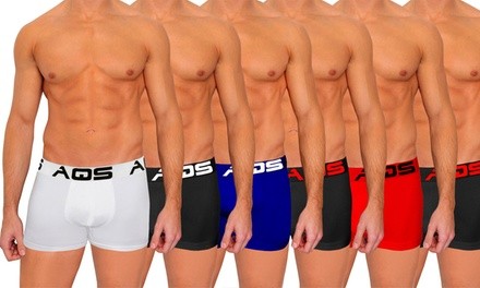 AQS Men's Short-Cut Sport Boxer Briefs (6-Pack) (Size XL)