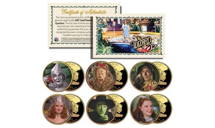 Wizard of Oz Kansas US Statehood Quarter 6-Coin Set