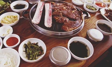 Korean BBQ at Grammy Karaoke Korean BBQ Restaurant (Up to 64% Off). Two Options Available.