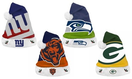 Forever Collectibles NFL Plush Santa Hat