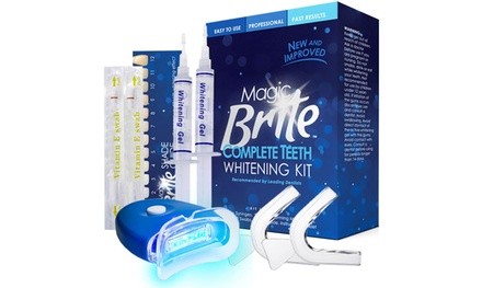 MagicBrite LED Professional and At-Home Teeth Whitening Kit (11-Piece)