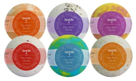 Spa Life Assorted Bath Bombs 6 Piece Set