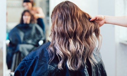 Haircut, Style, Partial Highlights, and More at Styles by Sara Henley (Up to 60% Off). Three Option Available.