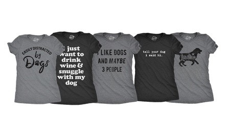 Funny Slim-Fit Women's Dog T-shirts