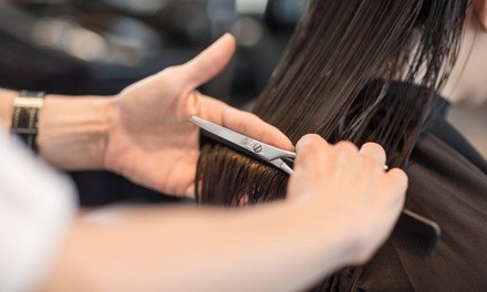 Cut & Style with Optional Partial or Full Highlights or Keratin Treatment (Up to 46% Off)