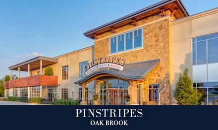 Bowling with Shoe Rental or Bocce at Pinstripes Oak Brook (Up to 40% Off). Eight Options Available.