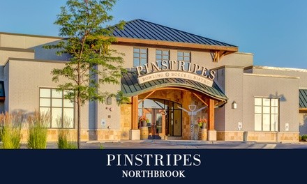 Bowling with Shoe Rental or Bocce at Pinstripes Northbrook (Up to 40% Off). Eight Options Available.