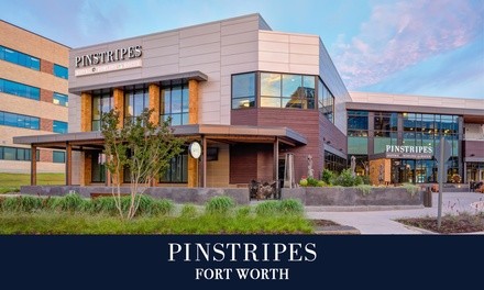 Bowling with Shoe Rental or Bocce at Pinstripes Fort Worth (Up to 40% Off). Eight Options Available.