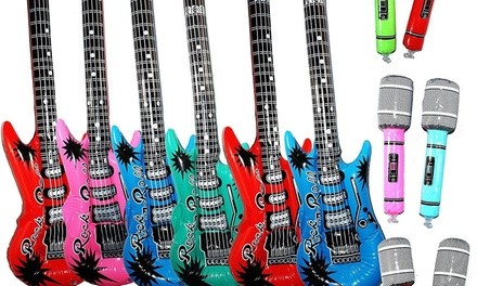 Inflatable Rockstar Party Pack (18-Piece)