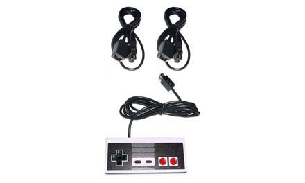 Controller and 2 Extension Cables for Nintendo NES Classic Mini Console