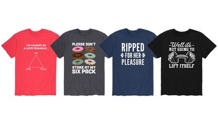 Instant Message: Men's Funny New Year Workout Tees (S-3XL)